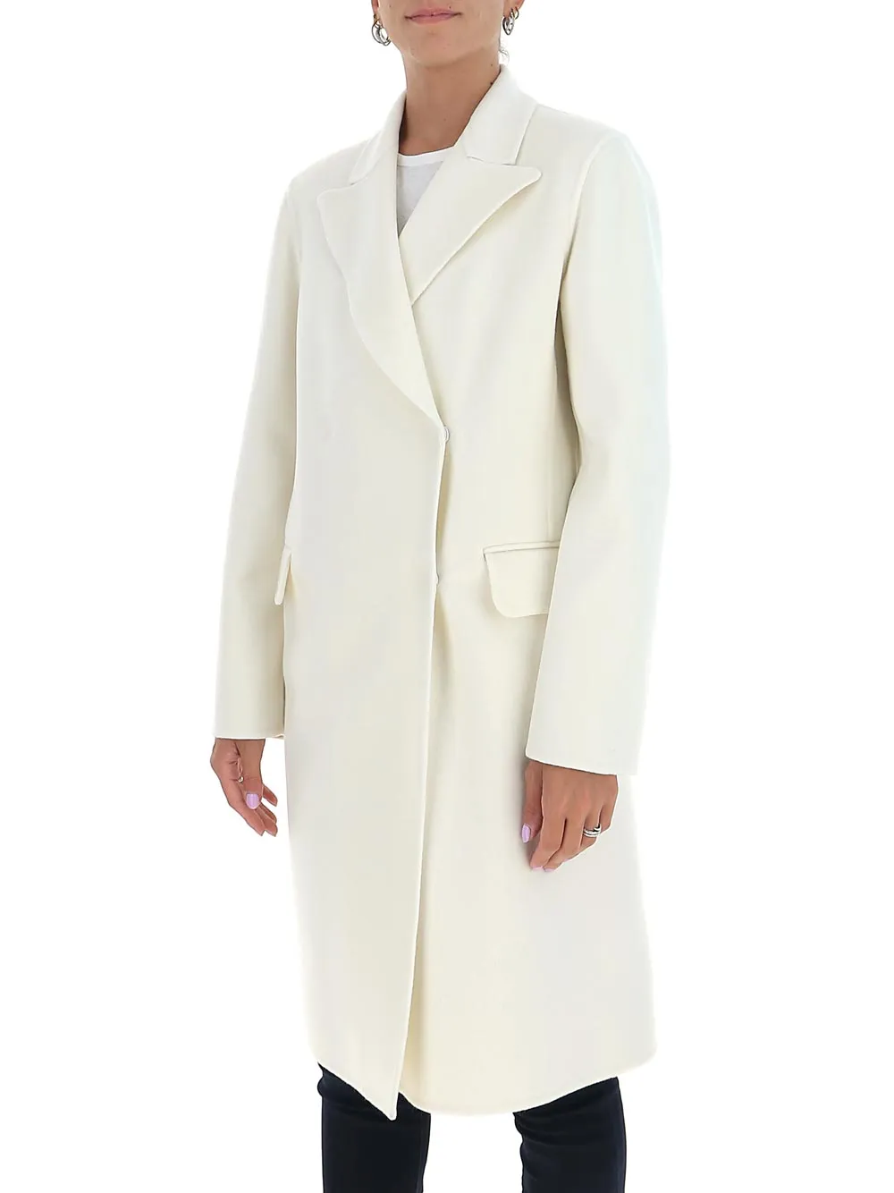 Alberta Ferretti Double-Breasted Coat