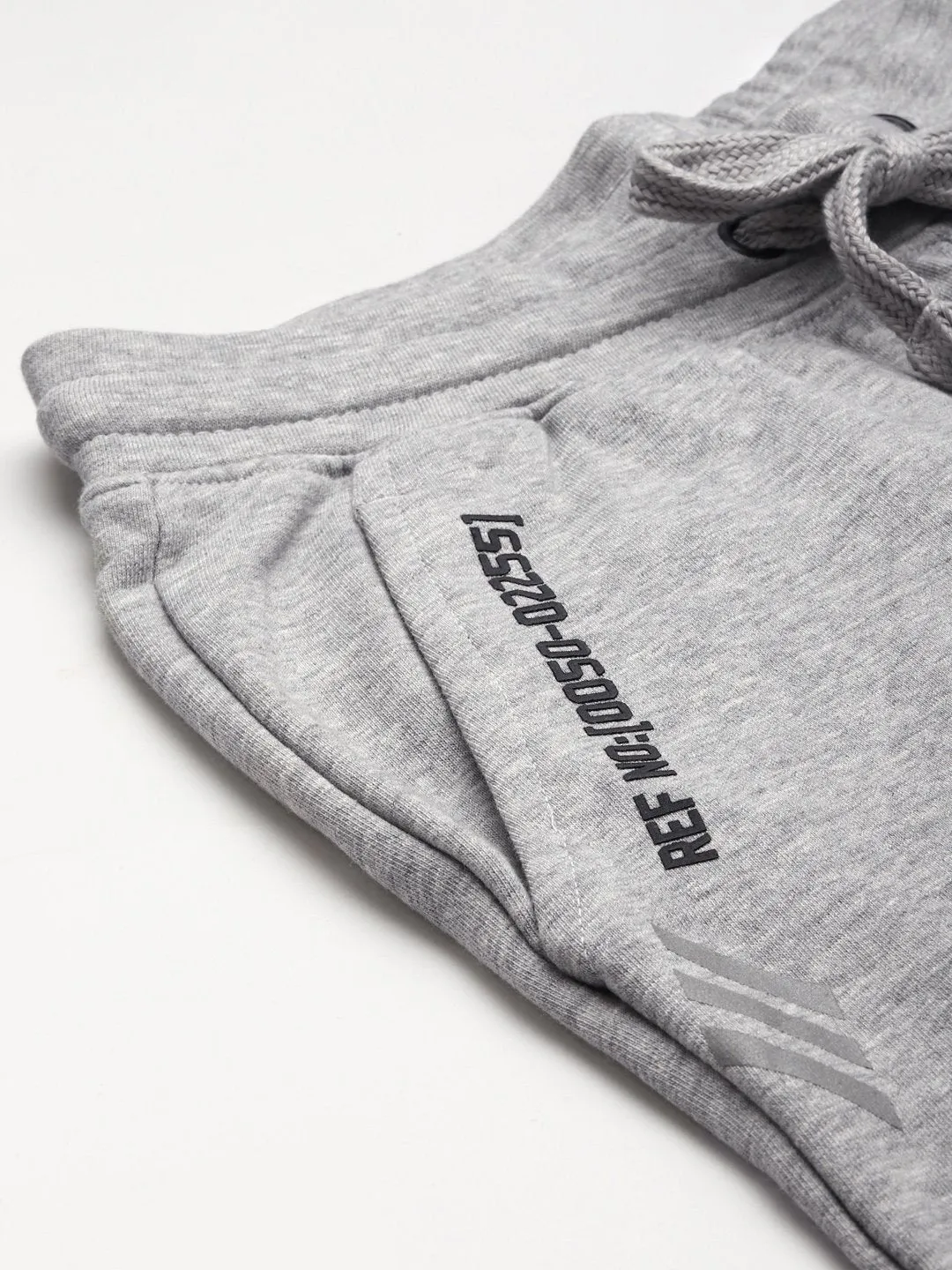 Alcis Men Grey Melange Solid Joggers