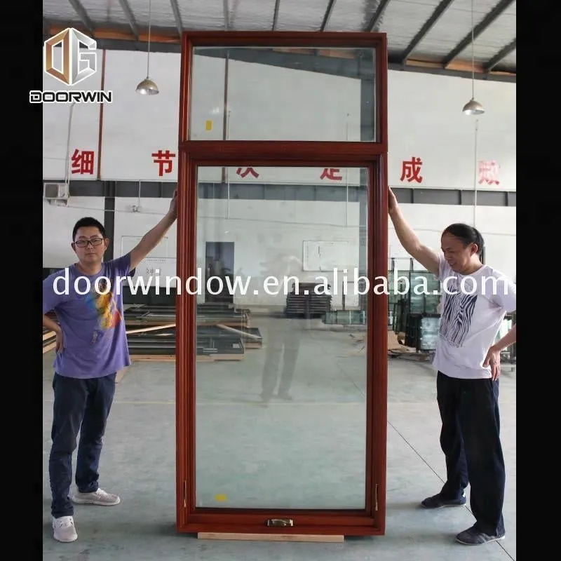Aluminum wood with composite french casement door windows by Doorwin on Alibaba