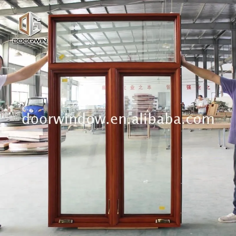 Aluminum wood with composite french casement door windows by Doorwin on Alibaba