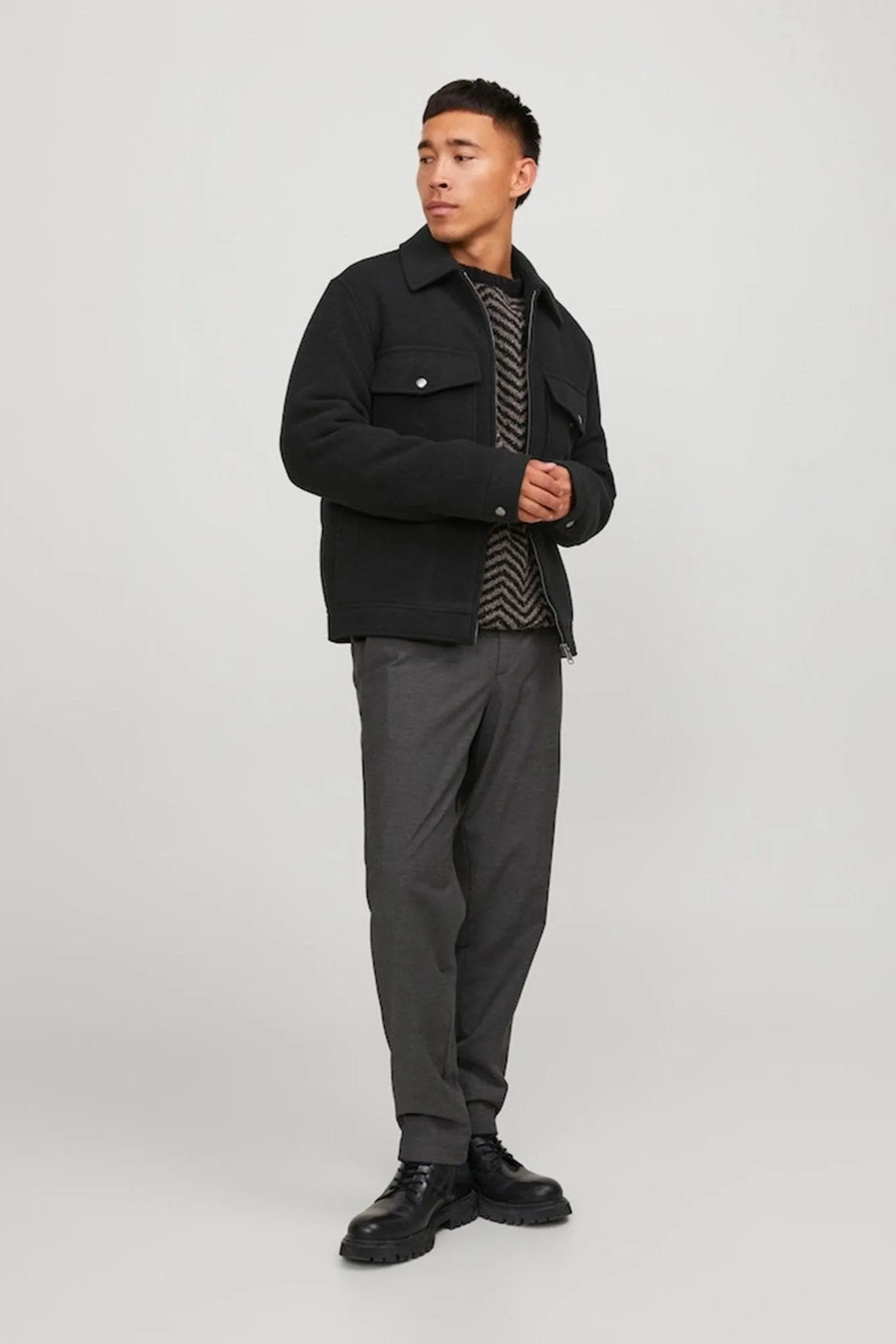 Baxter Wool Jacket - Sort