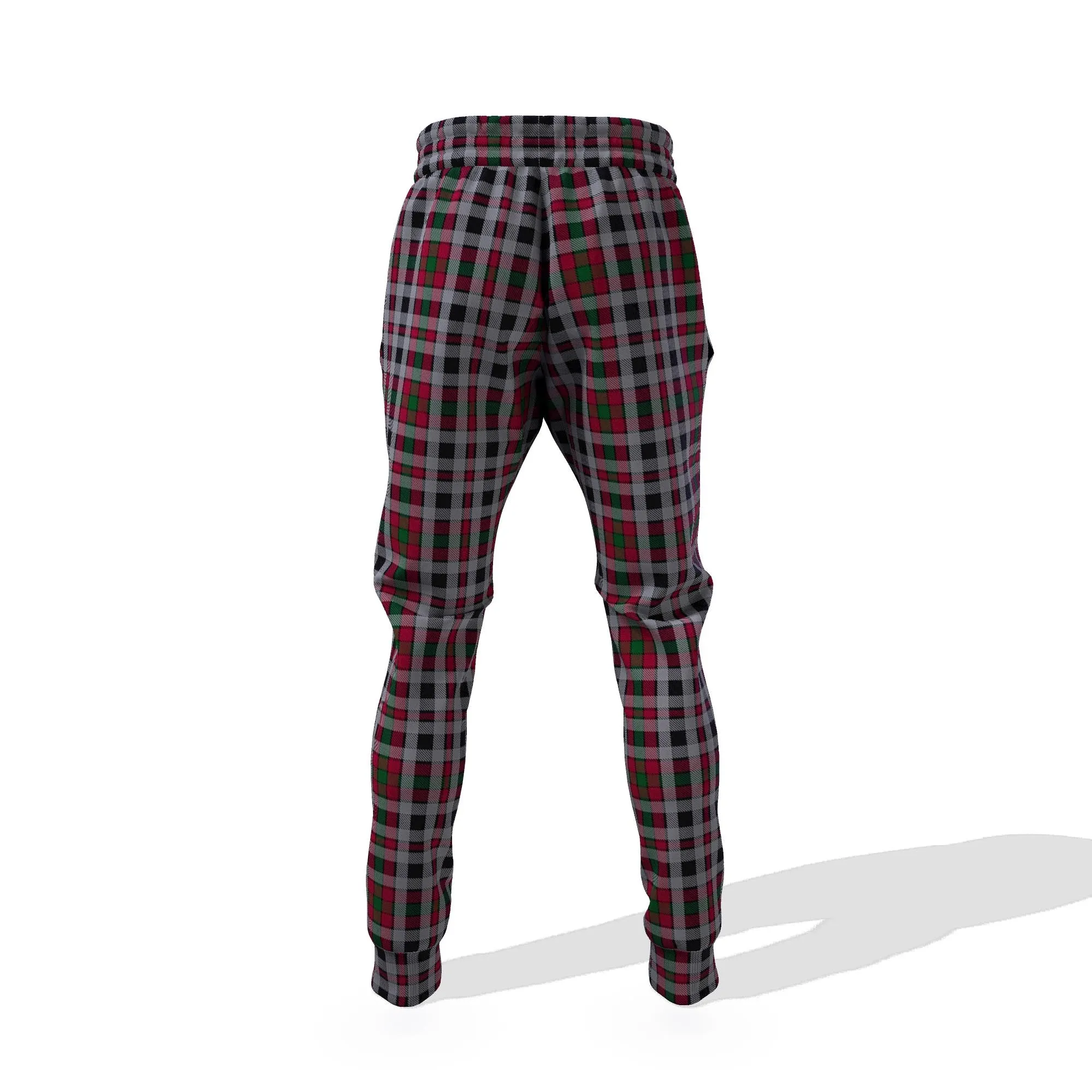 Borthwick Tartan Joggers Pants with Family Crest