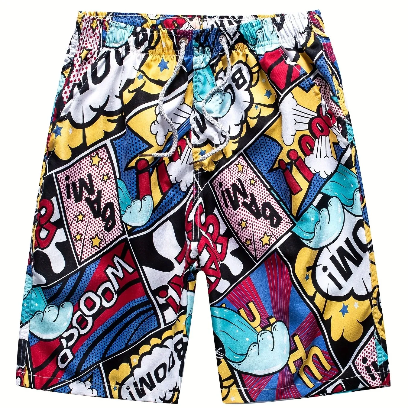 British Flag Quickdry Drawstring Swim Trunks  Beach Perfect
