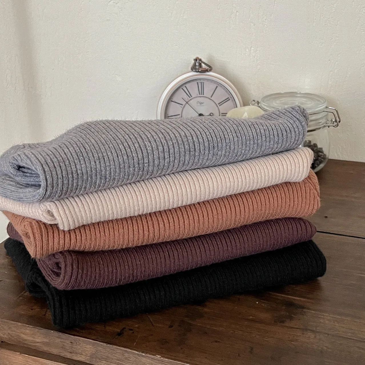Children's Sweater 2024 Winter New Children's Solid Color Versatile Bottom Sweater Boys and Girls Warm High Neck Bottom