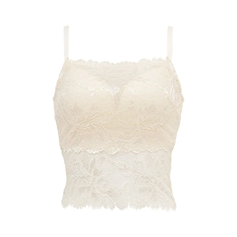 Comfort Lacy Cropped Bra Camisole