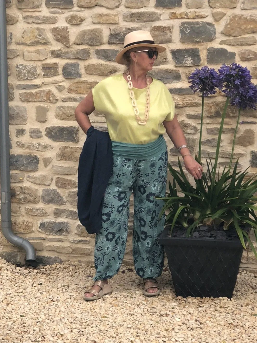 CORDOBA Harlem Pants Floral Patterned Viscose Trousers
