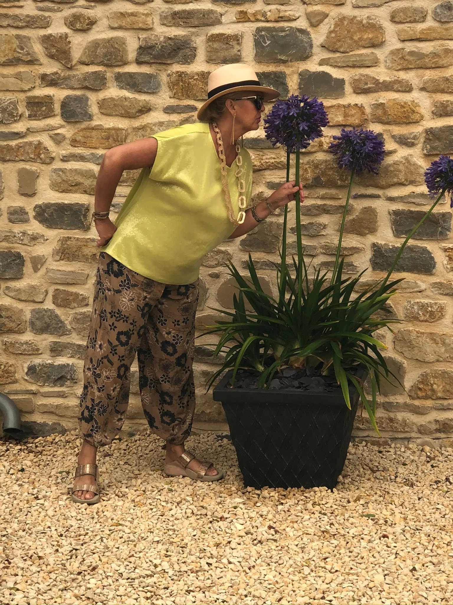 CORDOBA Harlem Pants Floral Patterned Viscose Trousers