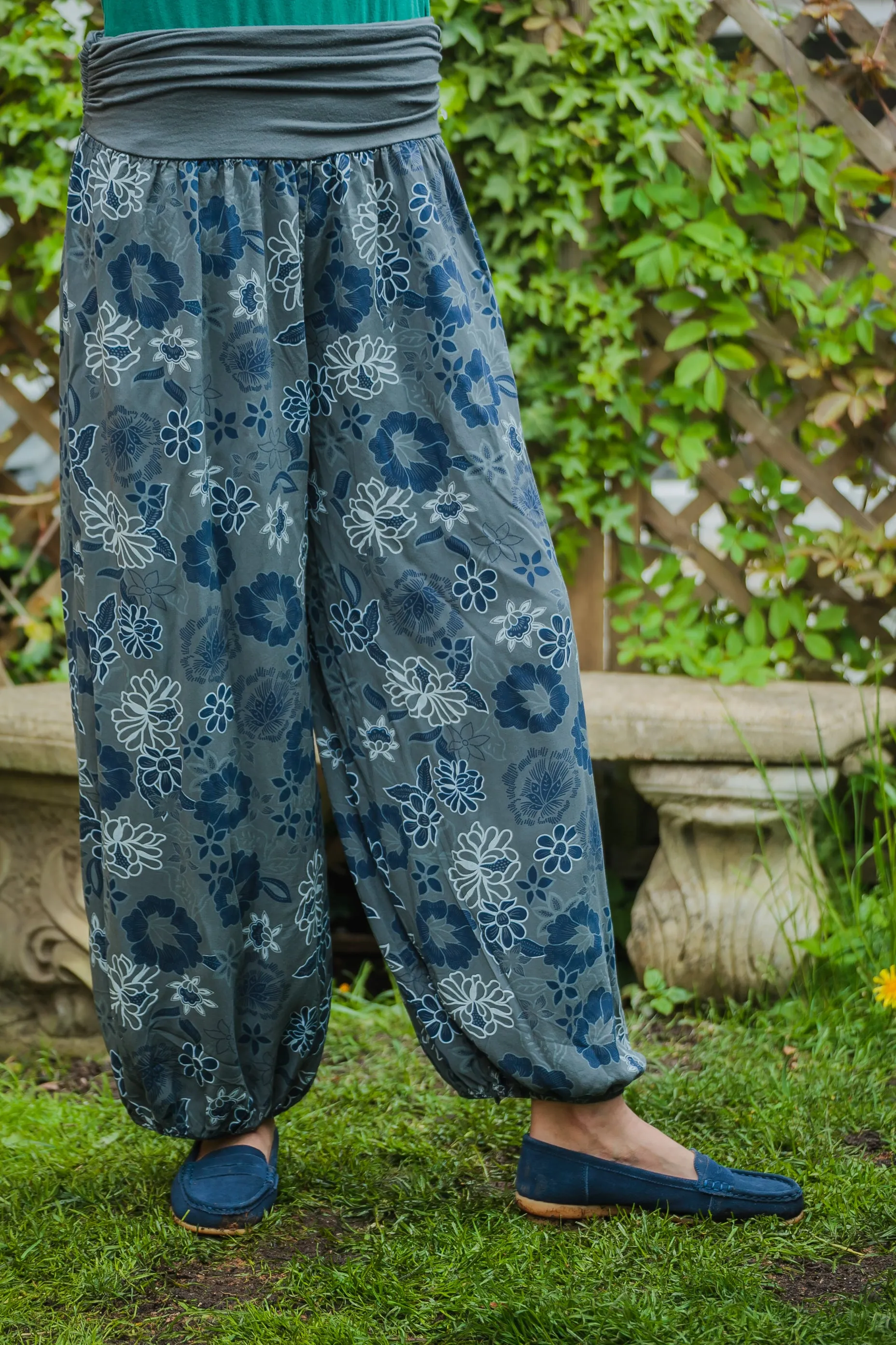 CORDOBA Harlem Pants Floral Patterned Viscose Trousers