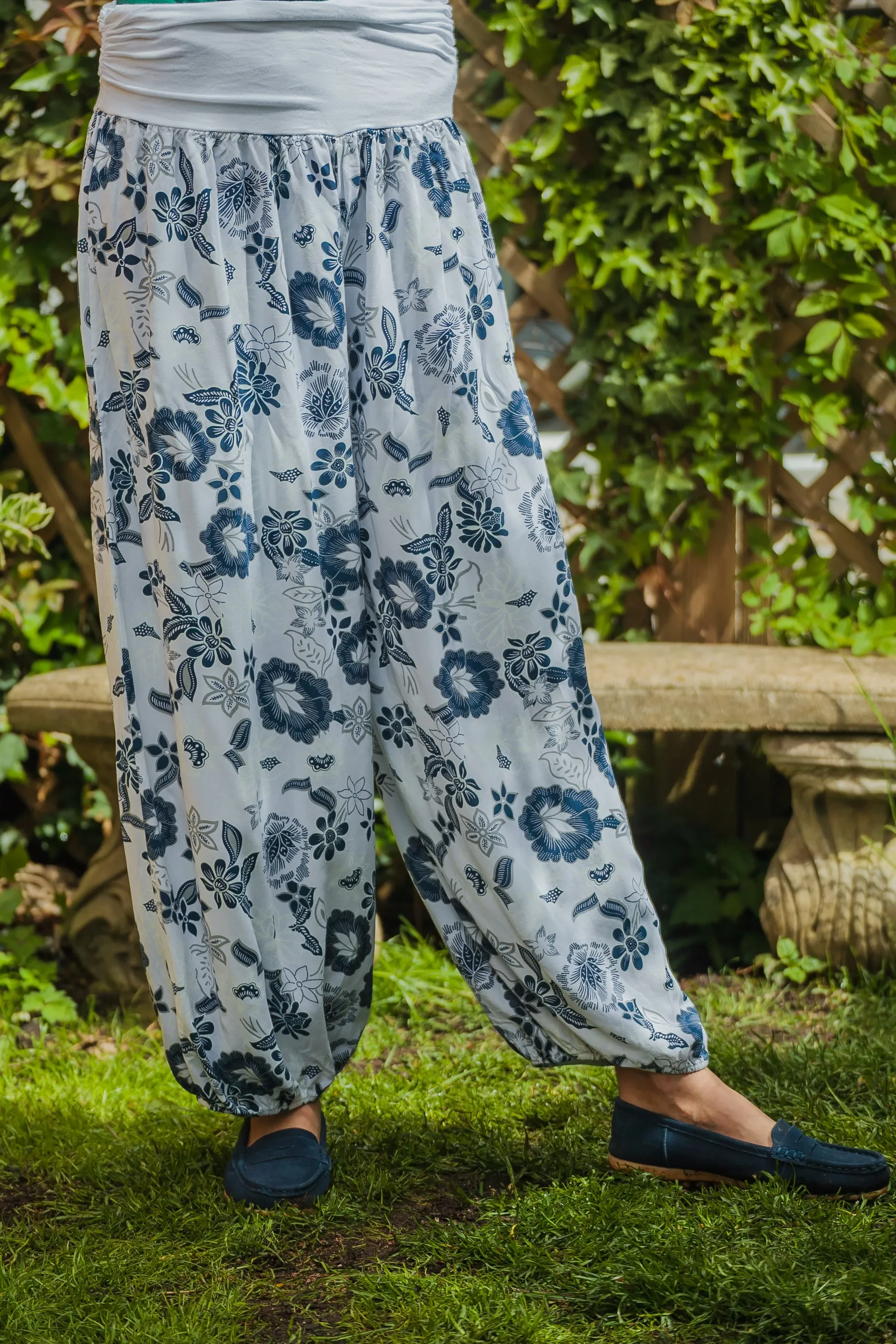 CORDOBA Harlem Pants Floral Patterned Viscose Trousers