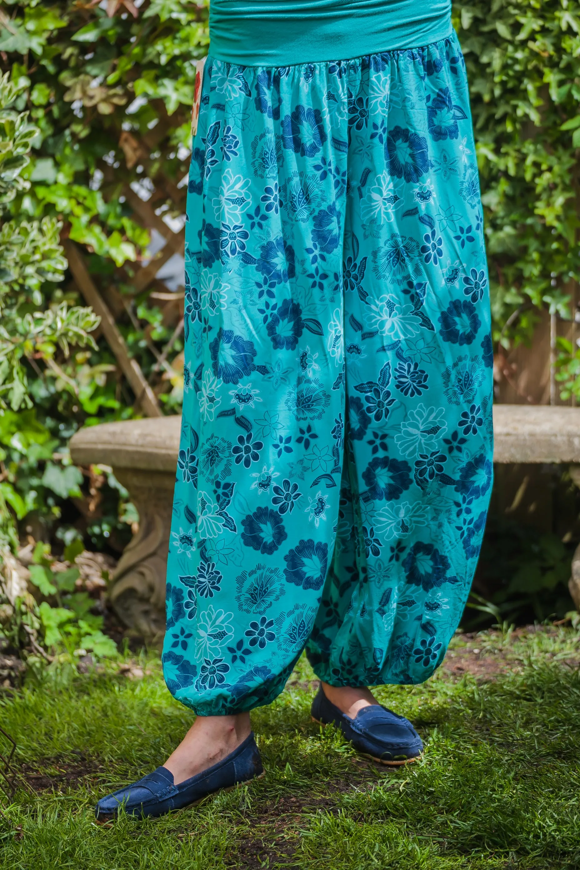 CORDOBA Harlem Pants Floral Patterned Viscose Trousers