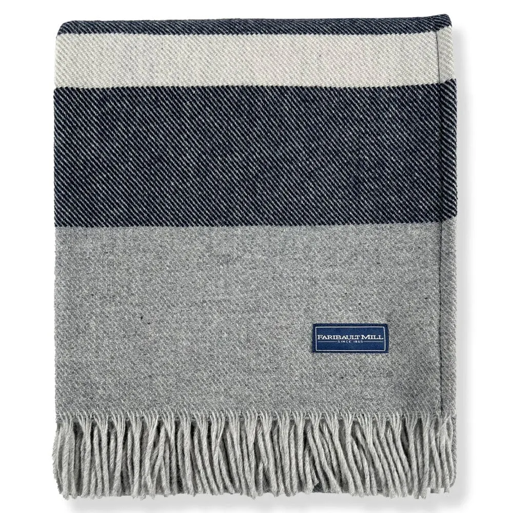 Cottage Wool Throw Blanket