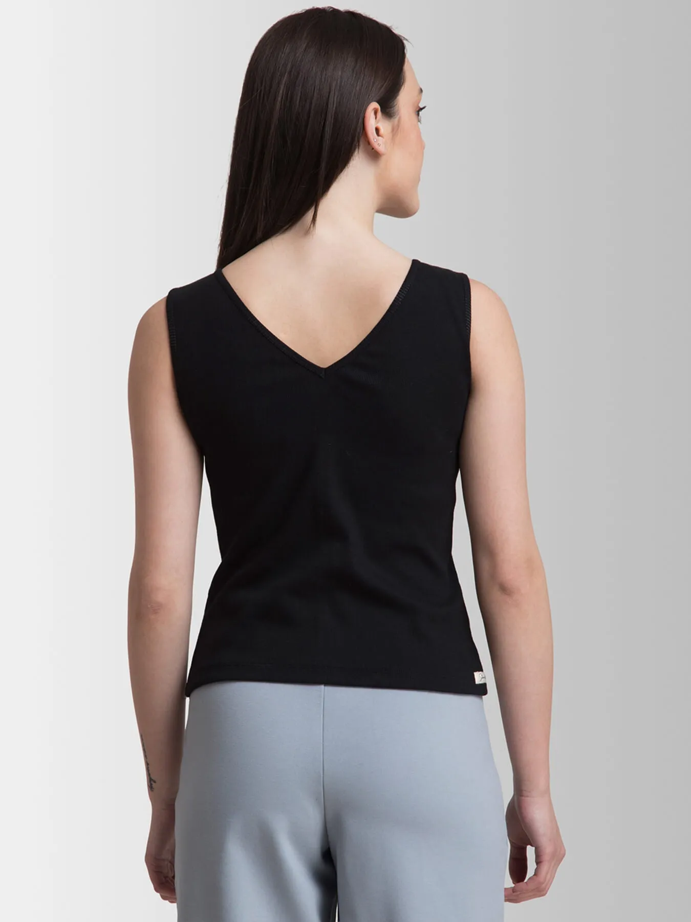 Cotton LivIn Camisole - Black