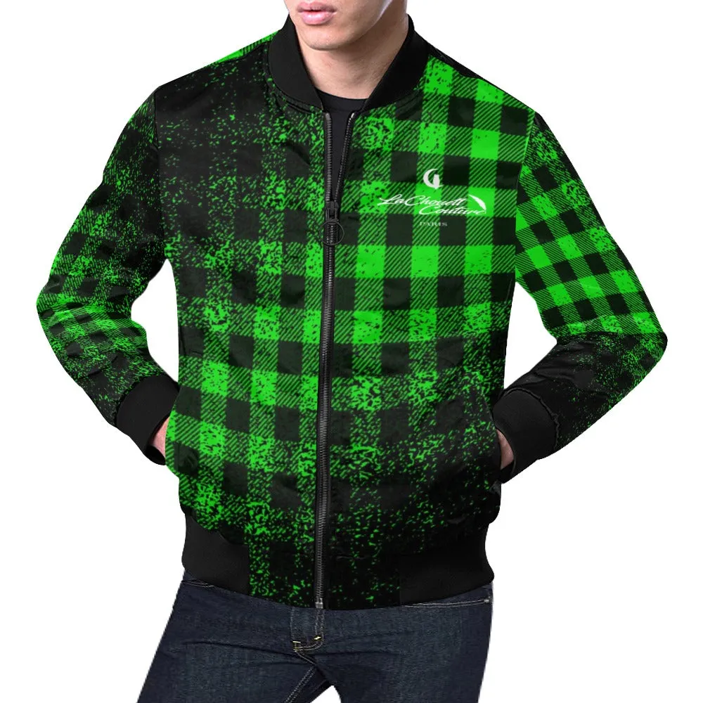 DUSTY PLAID Bomber Jacket for Men