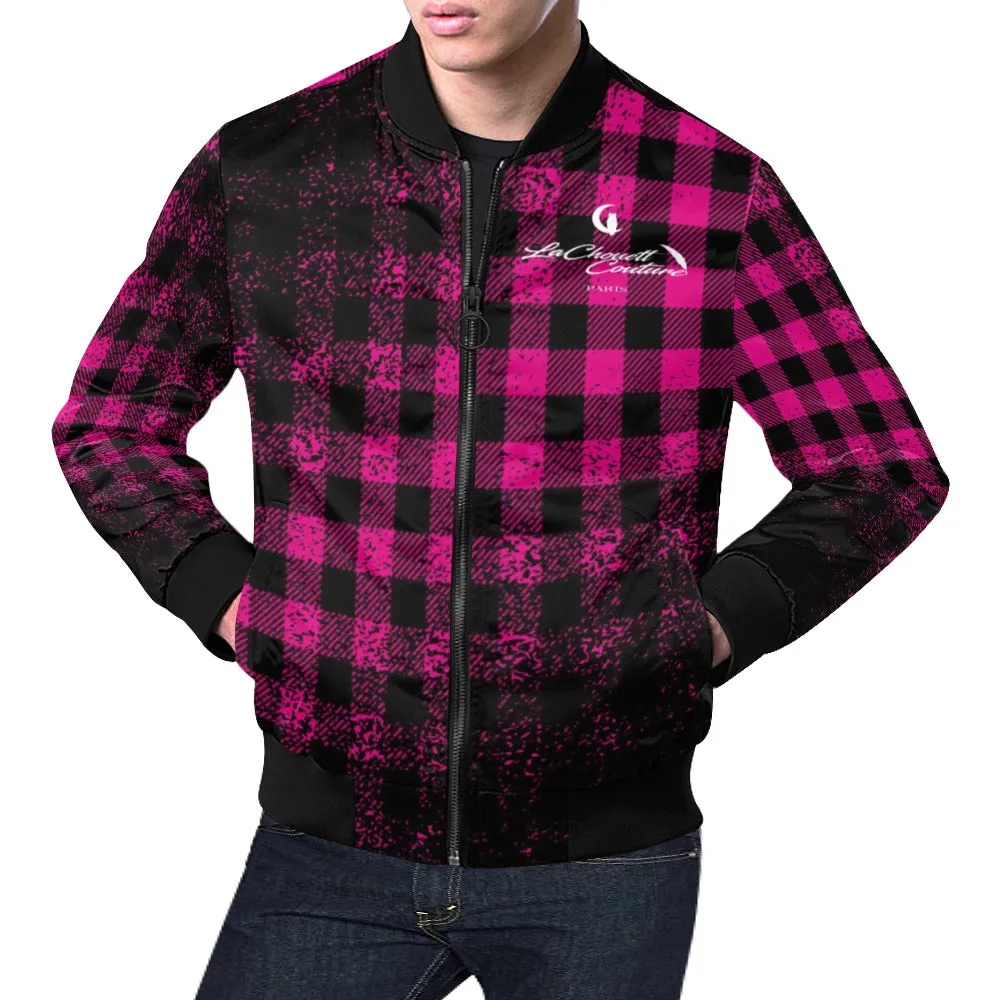 DUSTY PLAID Bomber Jacket for Men