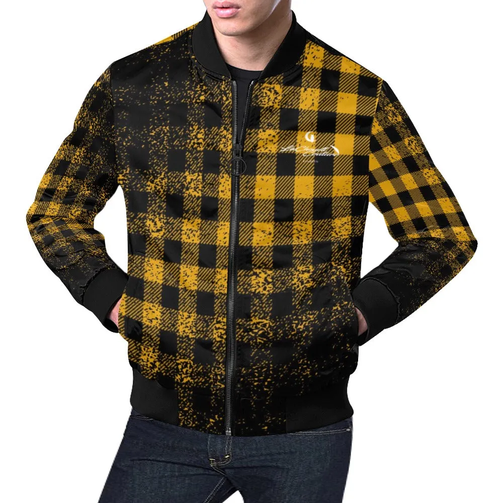DUSTY PLAID Bomber Jacket for Men