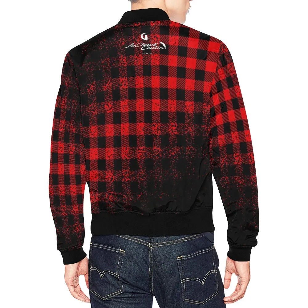 DUSTY PLAID Bomber Jacket for Men