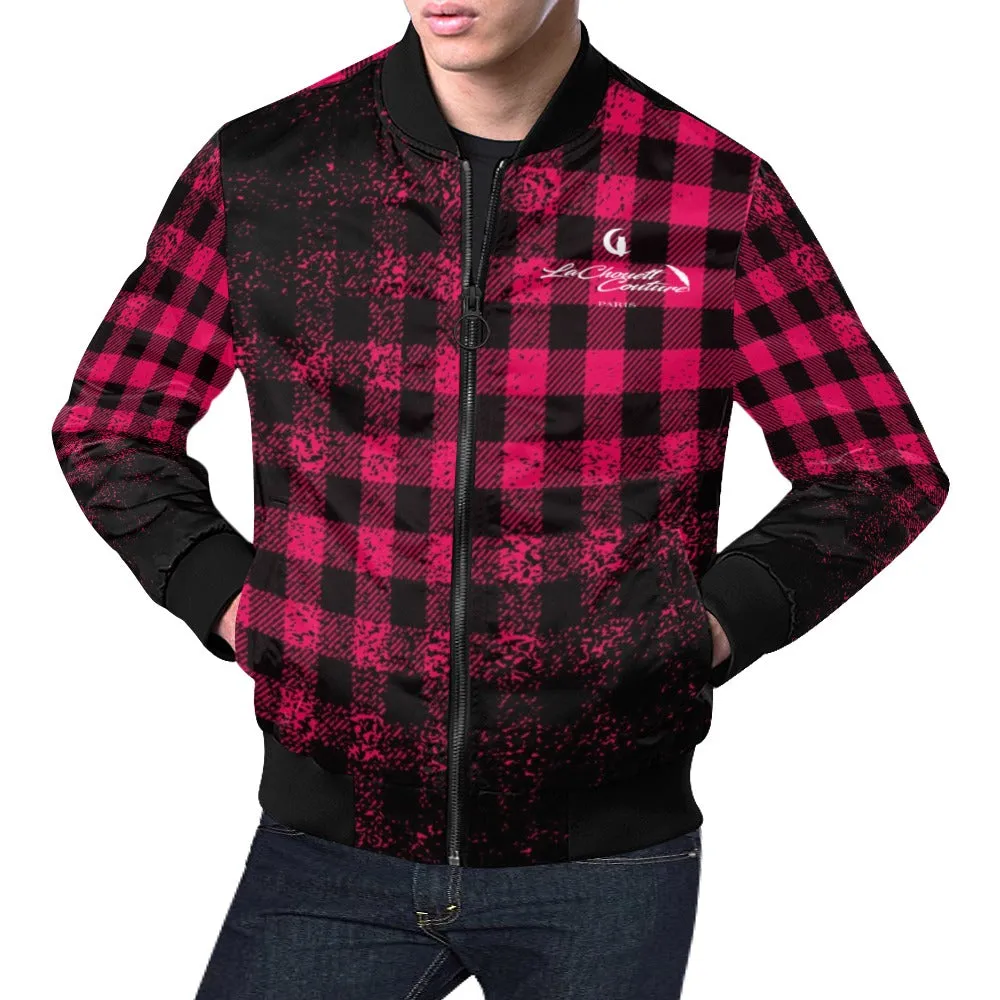 DUSTY PLAID Bomber Jacket for Men