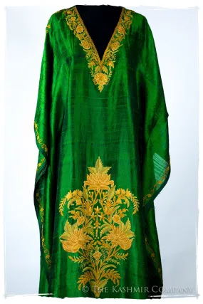 Française Amoureuse de Abriellé Emerald Silk Robe
