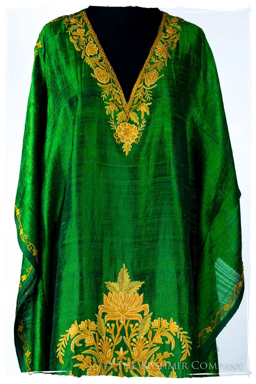 Française Amoureuse de Abriellé Emerald Silk Robe