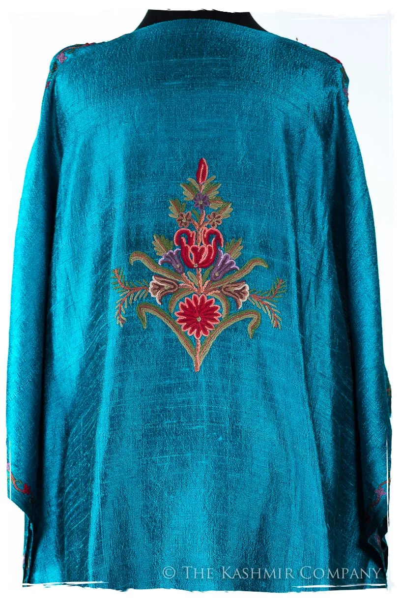 Française Amoureuse de Caroline Ocean Silk Robe