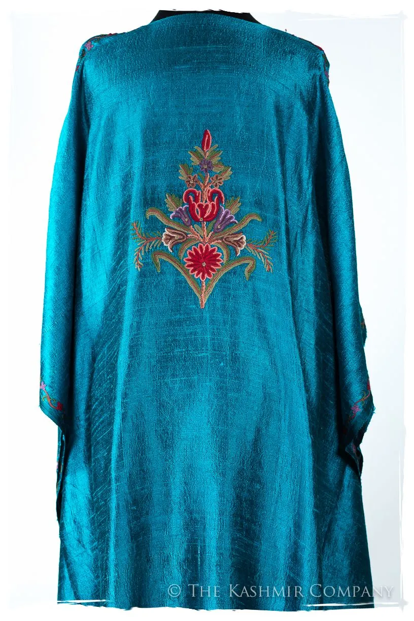 Française Amoureuse de Caroline Ocean Silk Robe