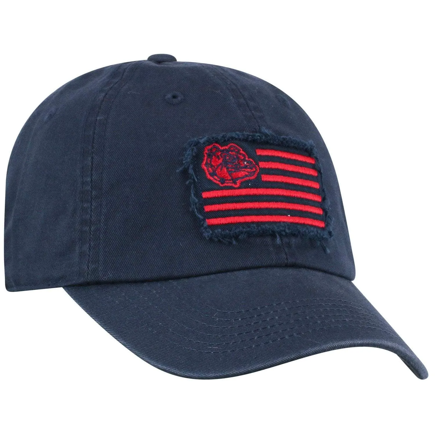 Gonzaga Bulldogs TOW Navy "Flag 4" Crew Adj. Relax Hat Cap