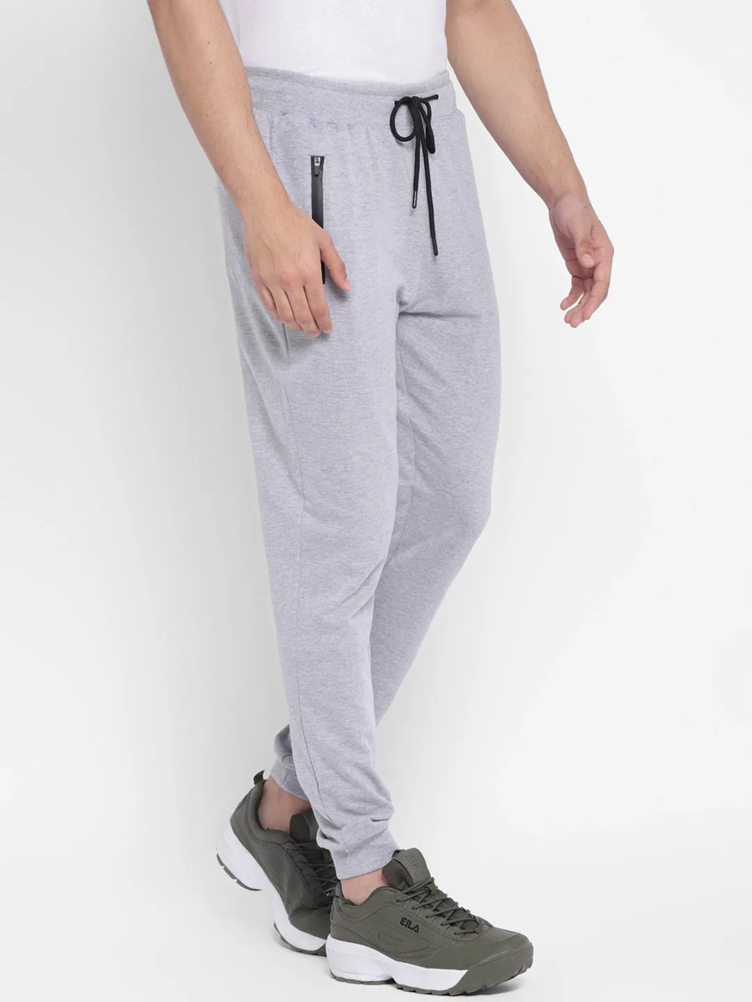 Grey Melange Joggers