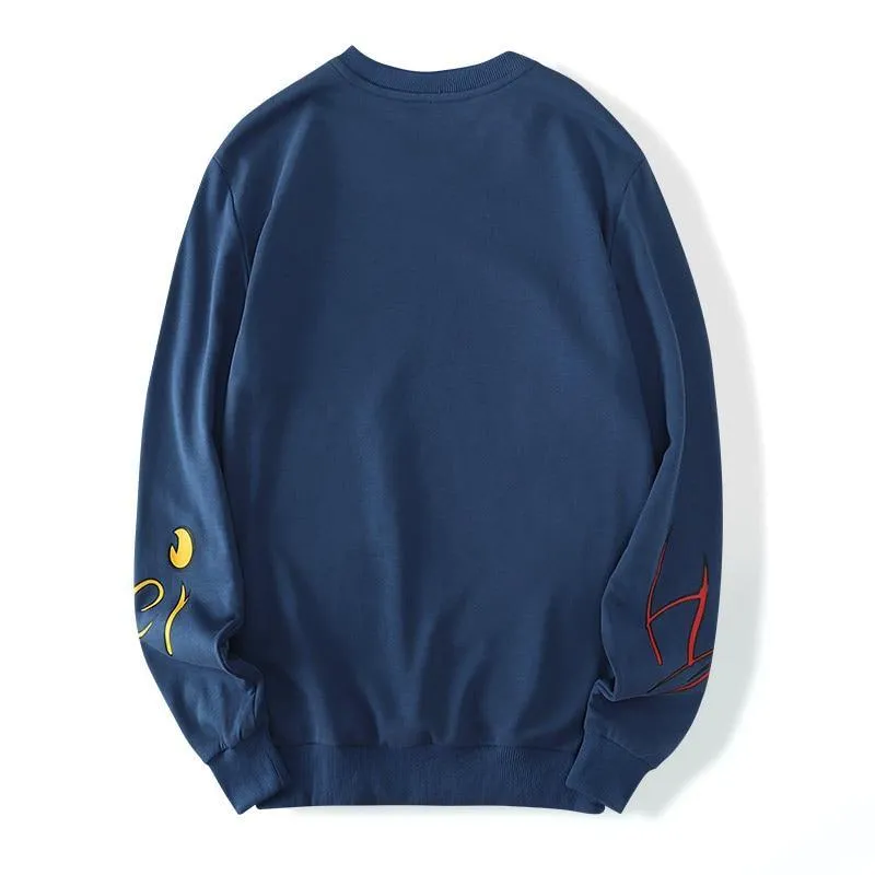 Hey Big Plus Size Graffiti Sweatshirt For Men