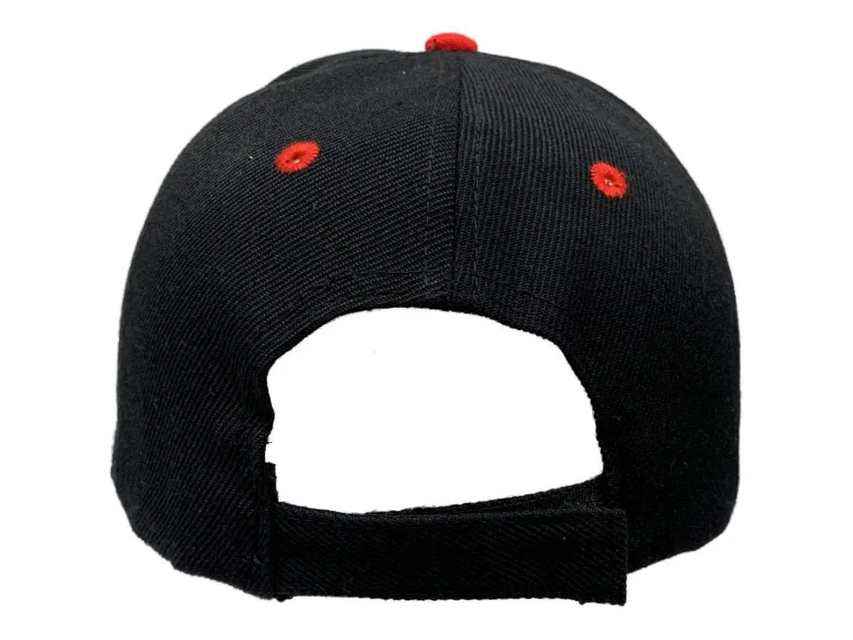 Jesus Christian Cross XM Black Structured Adjustable Strap Hat Cap AA603