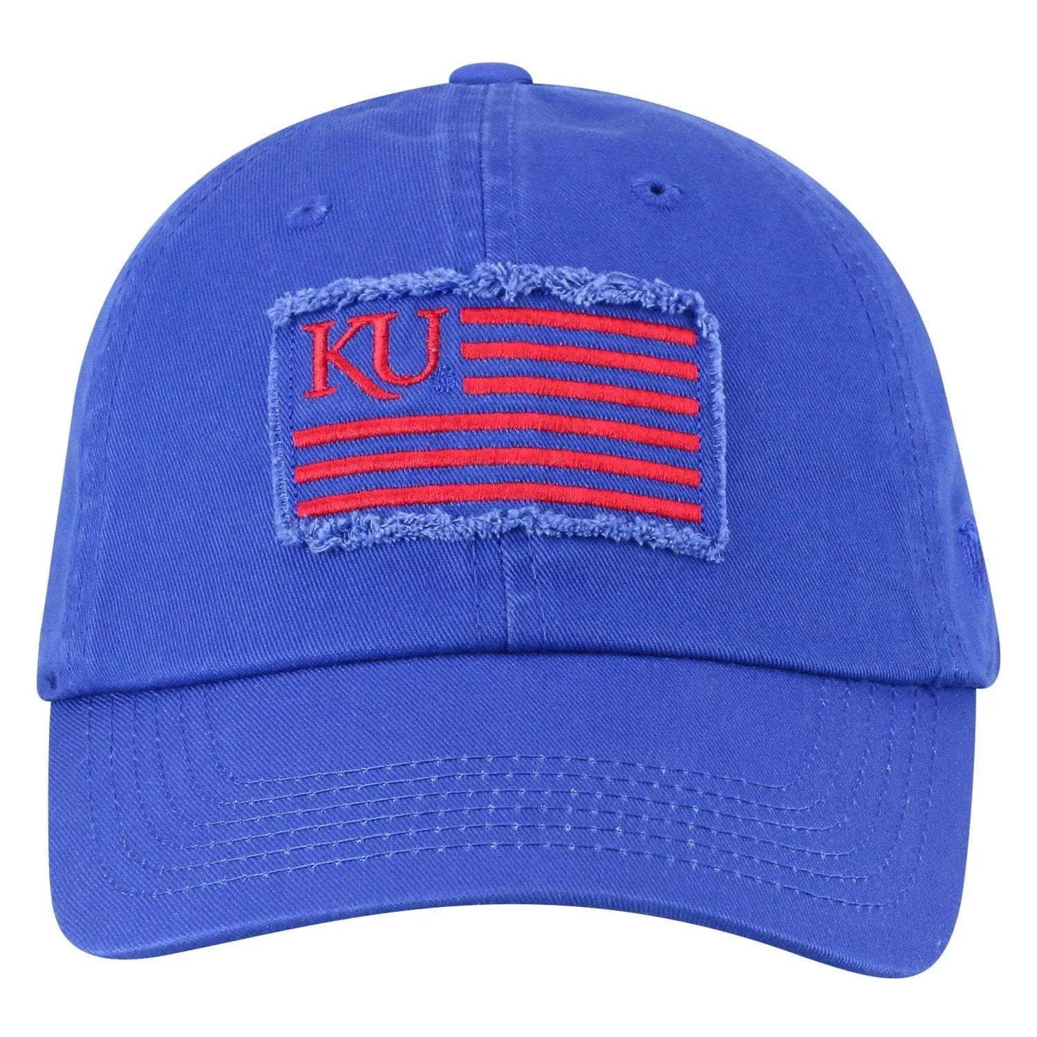 Kansas Jayhawks TOW Blue "Flag 4" Crew Adj. Relax Hat Cap