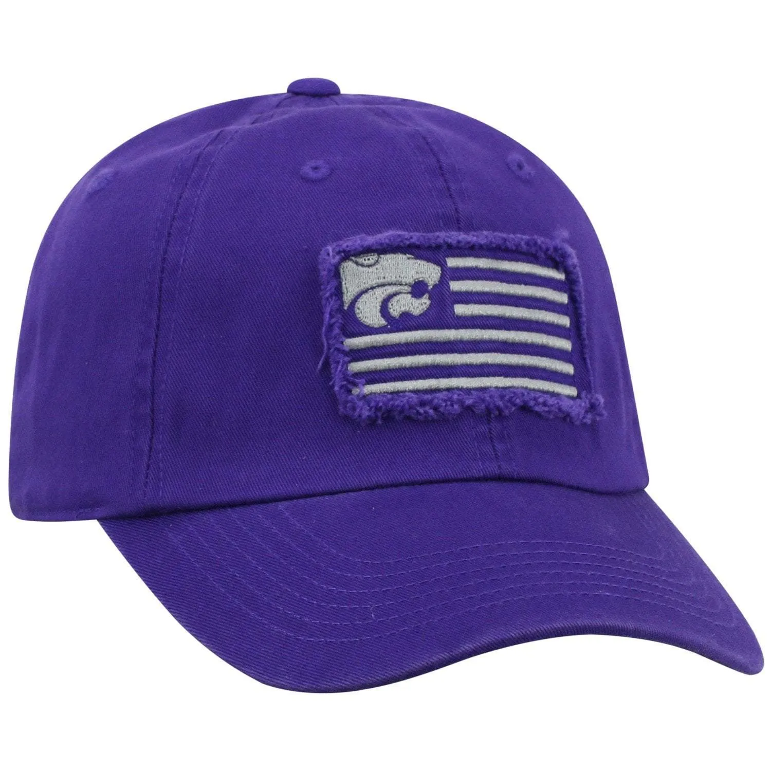 Kansas State Wildcats TOW Purple "Flag 4" Crew Adj. Relax Hat Cap