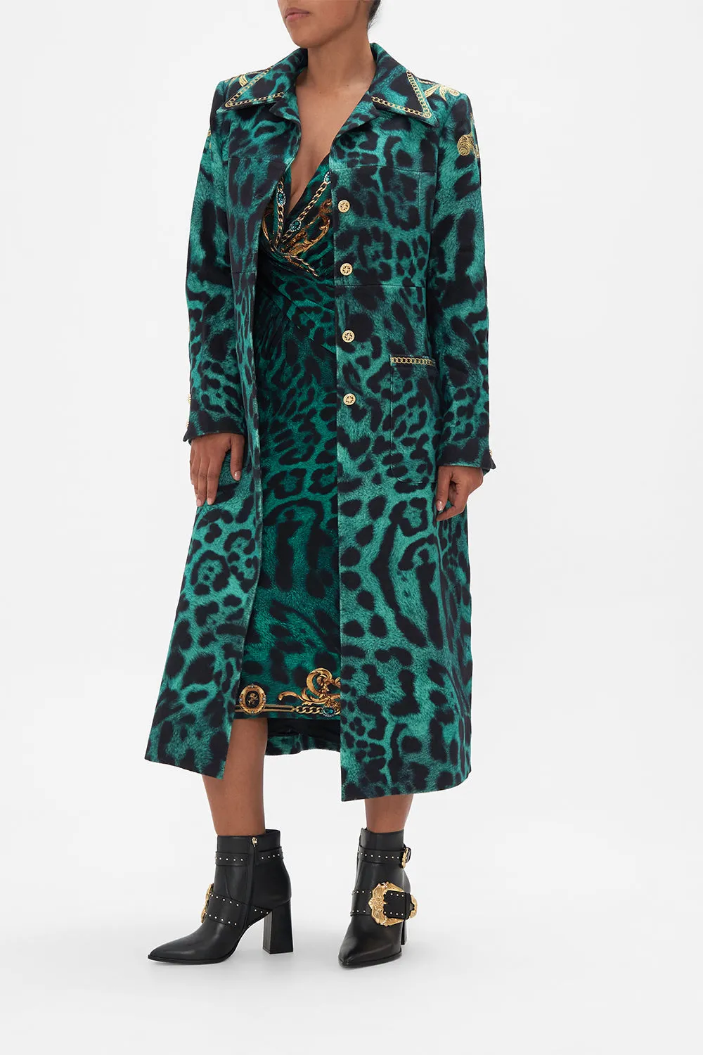 LONG BUTTON FRONT COAT SING MY SONG