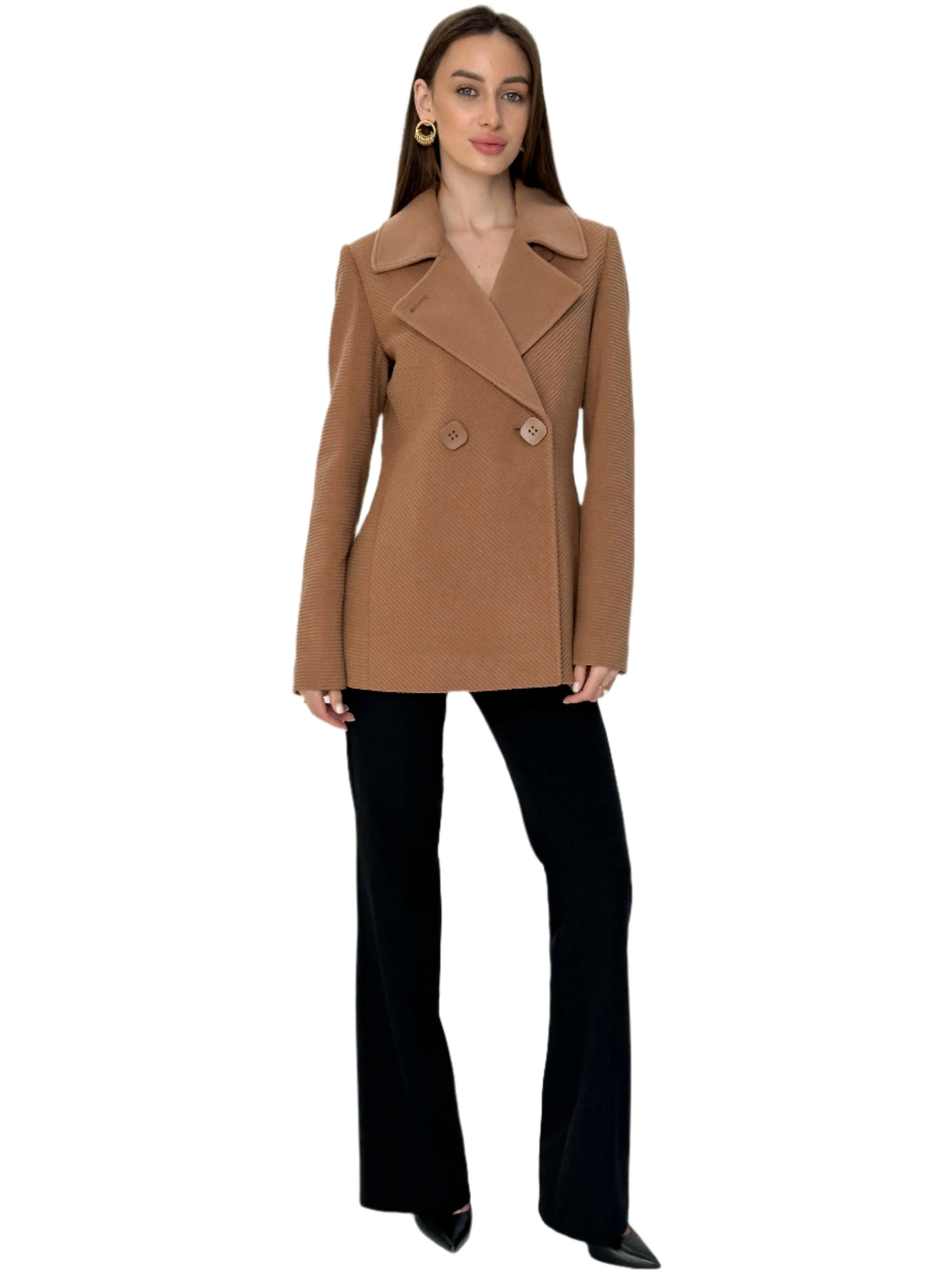 Lyndale Cashmere Wool Blend Coat