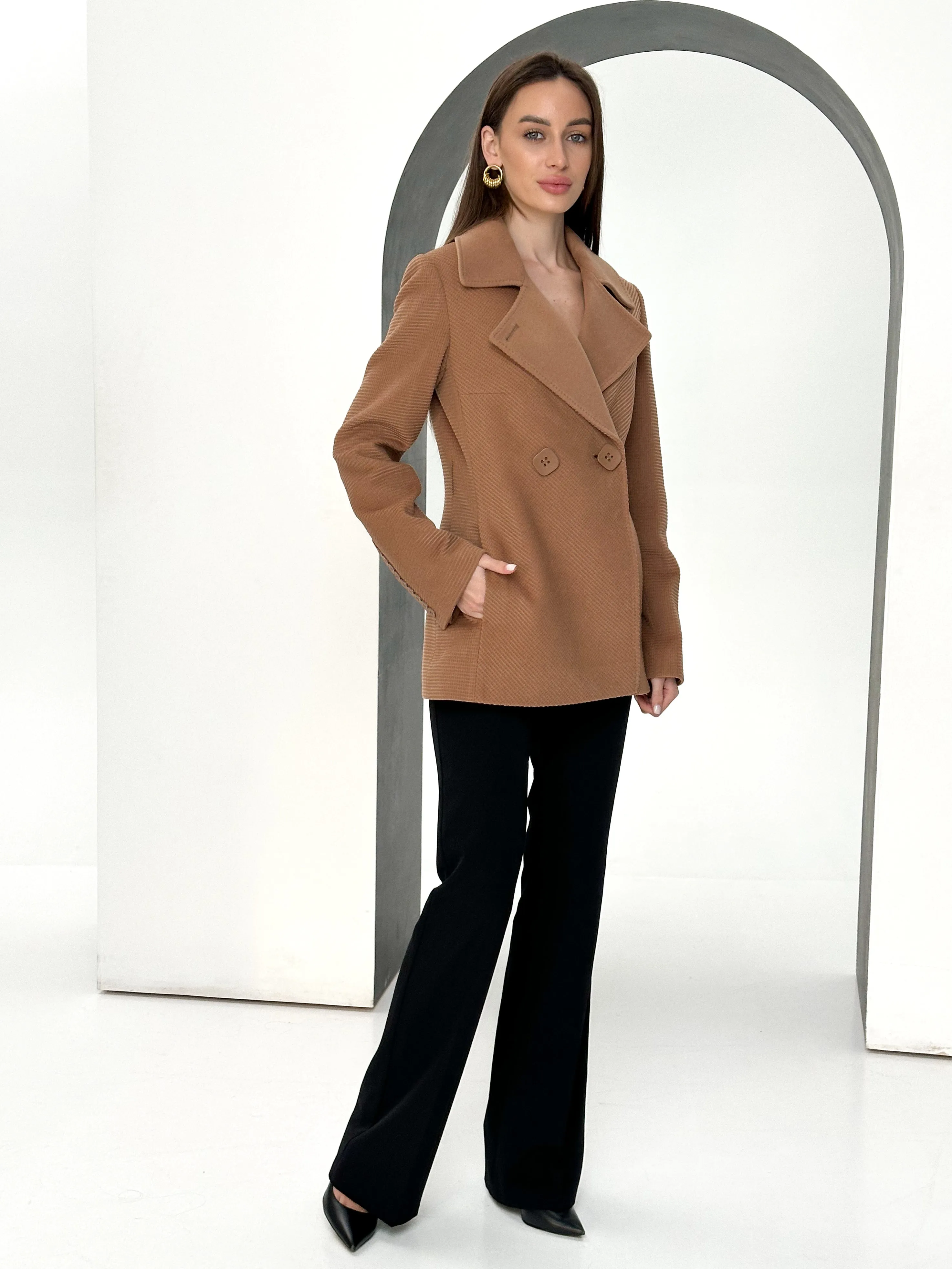 Lyndale Cashmere Wool Blend Coat