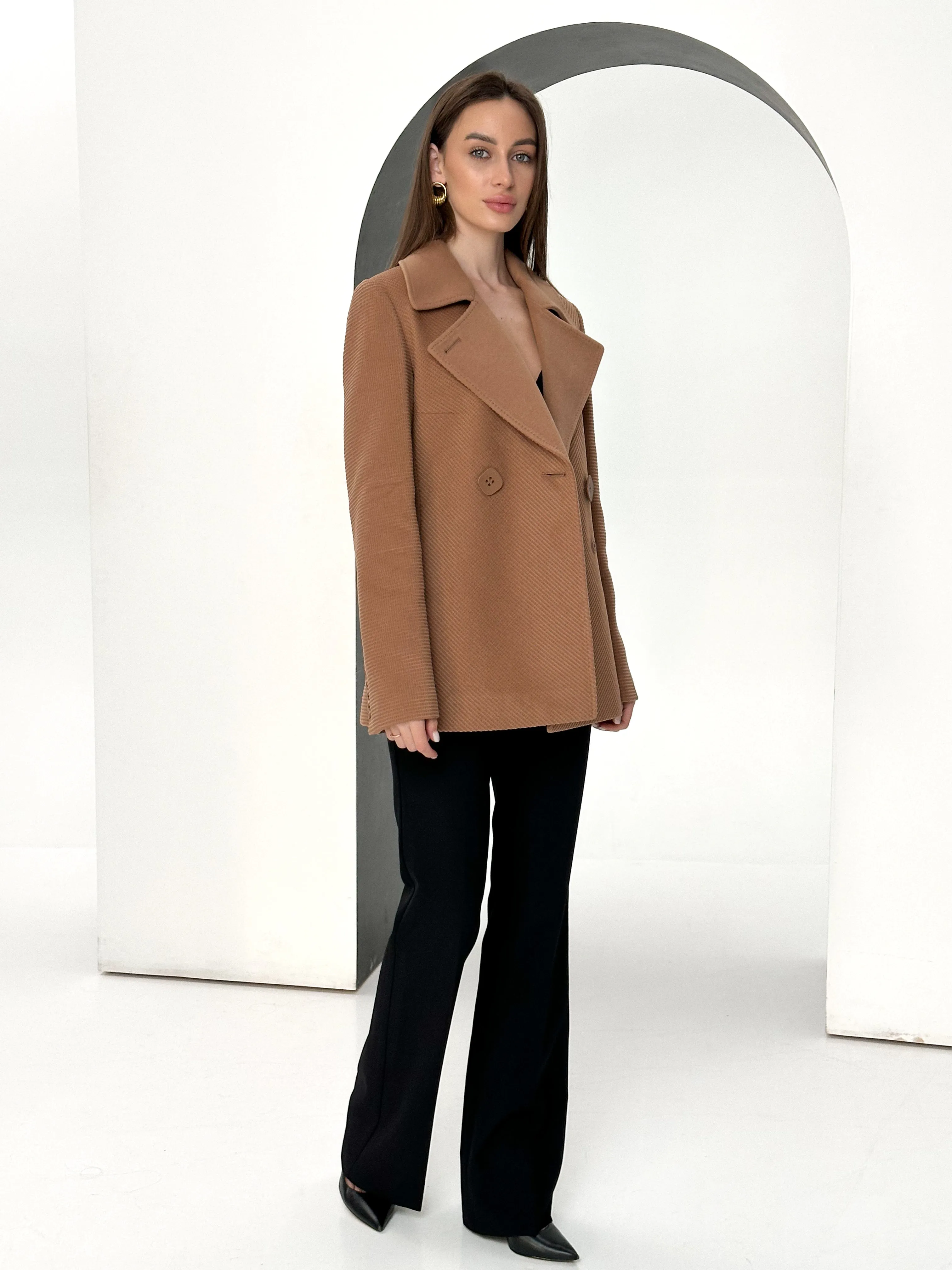 Lyndale Cashmere Wool Blend Coat