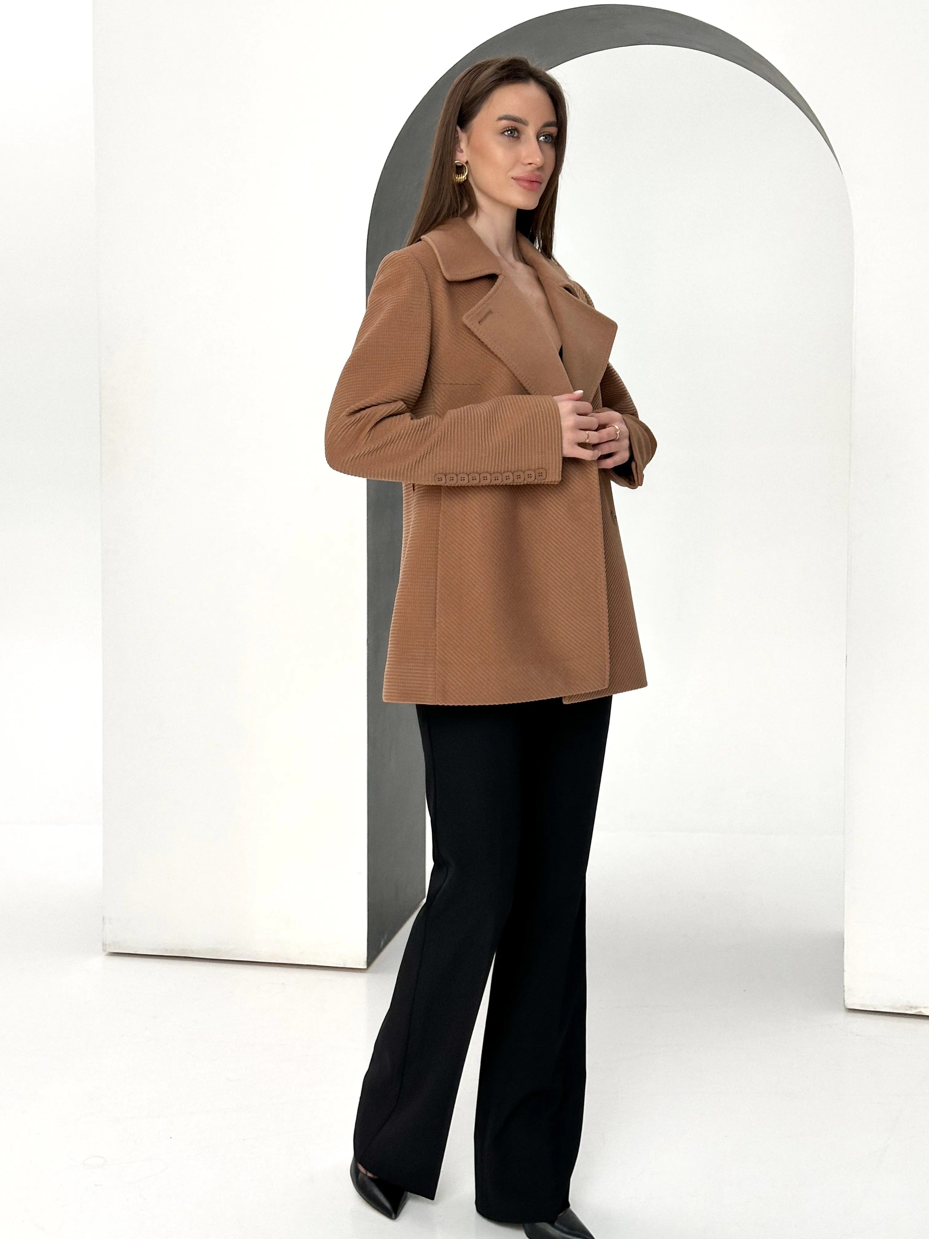 Lyndale Cashmere Wool Blend Coat