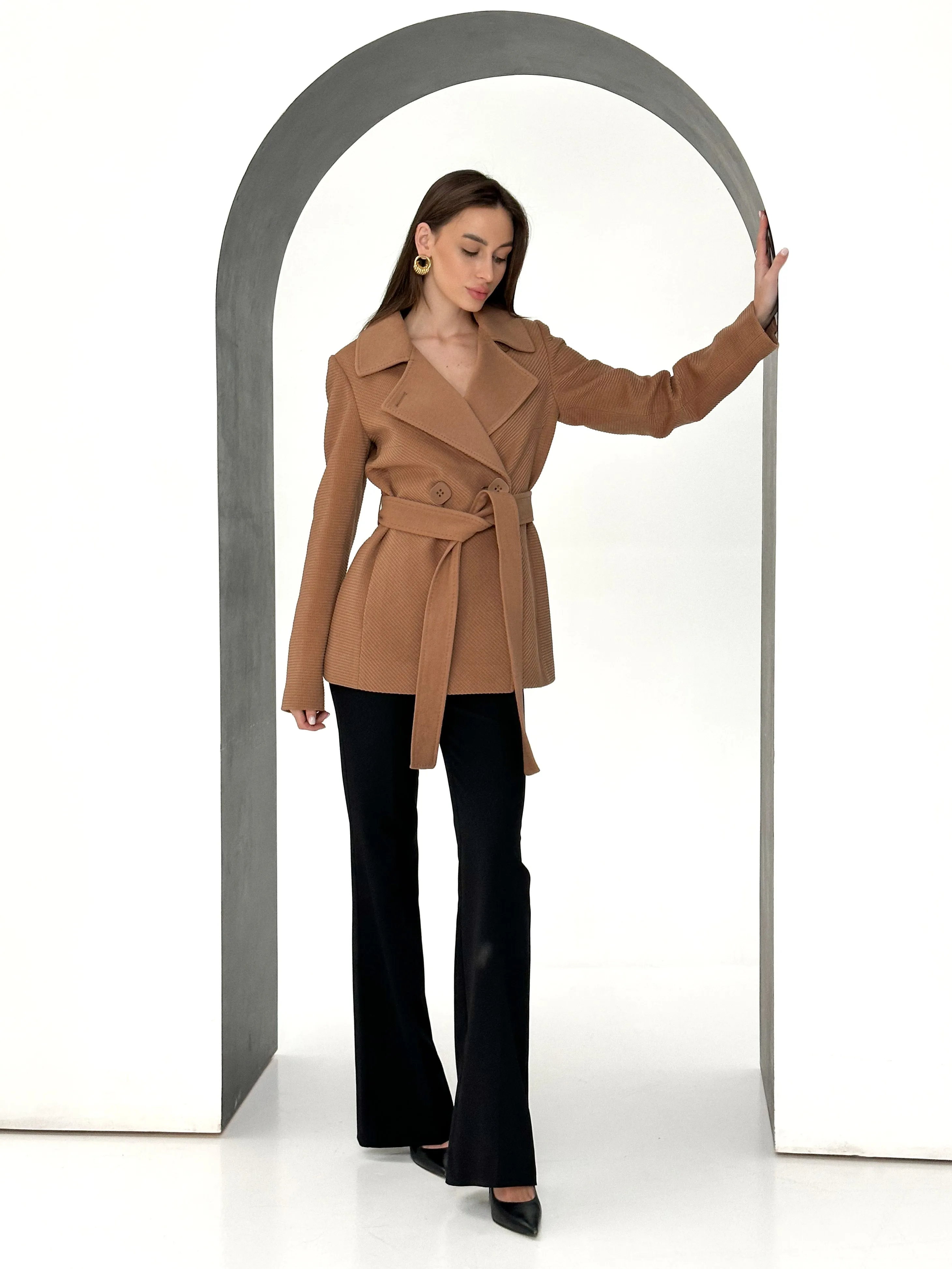 Lyndale Cashmere Wool Blend Coat