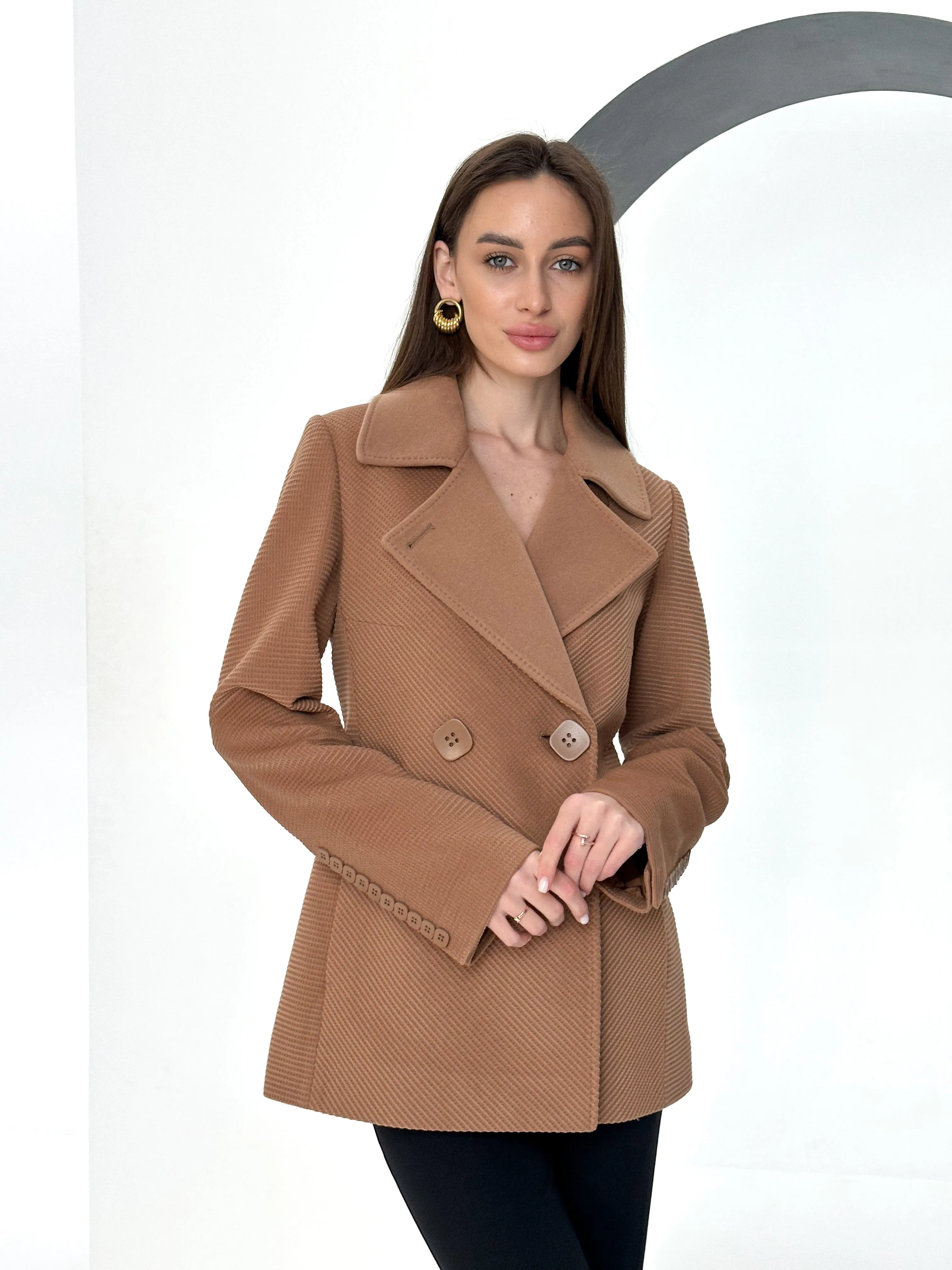 Lyndale Cashmere Wool Blend Coat