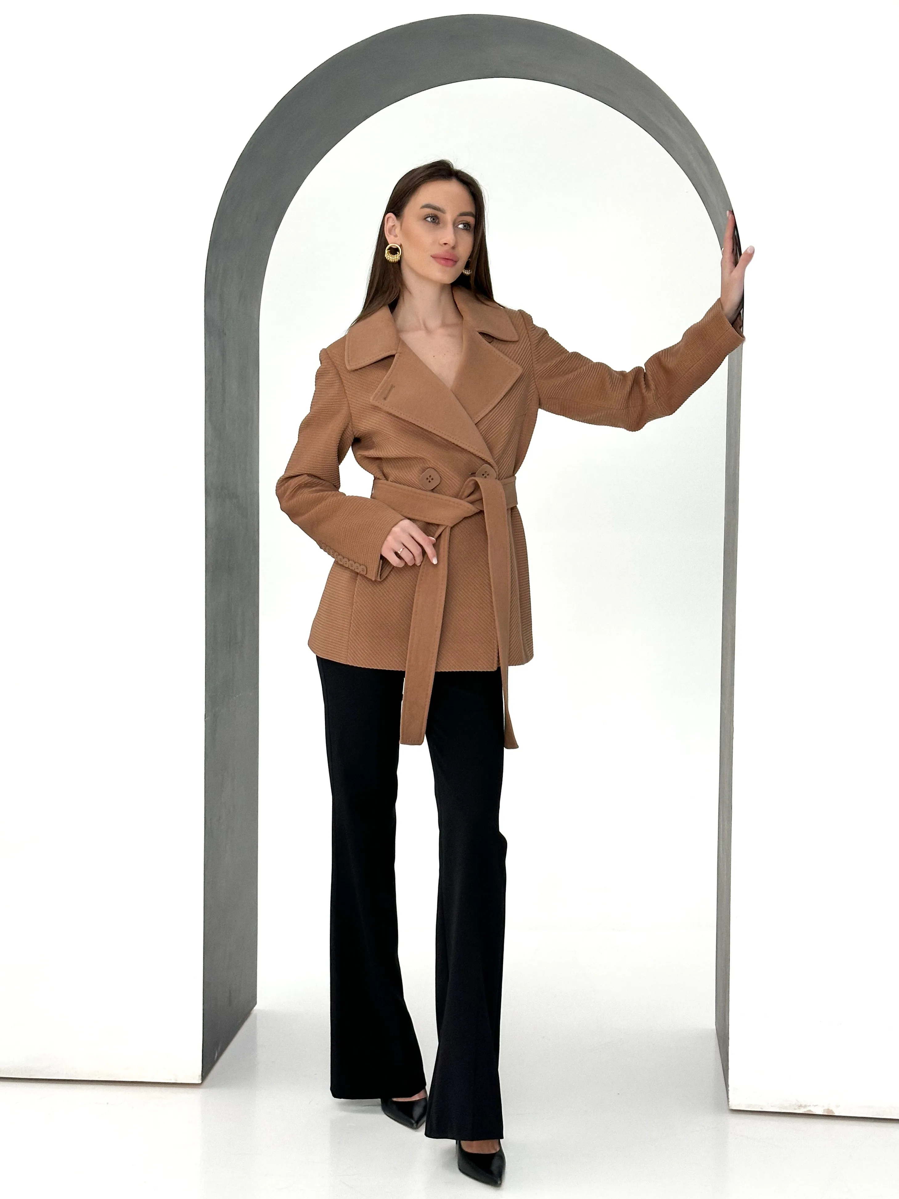 Lyndale Cashmere Wool Blend Coat