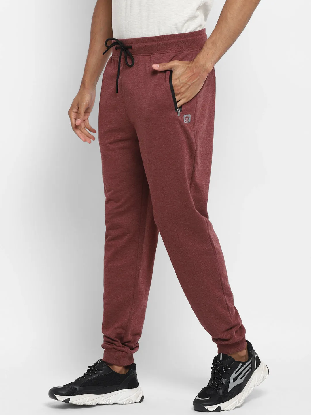 Maroon Melange Joggers