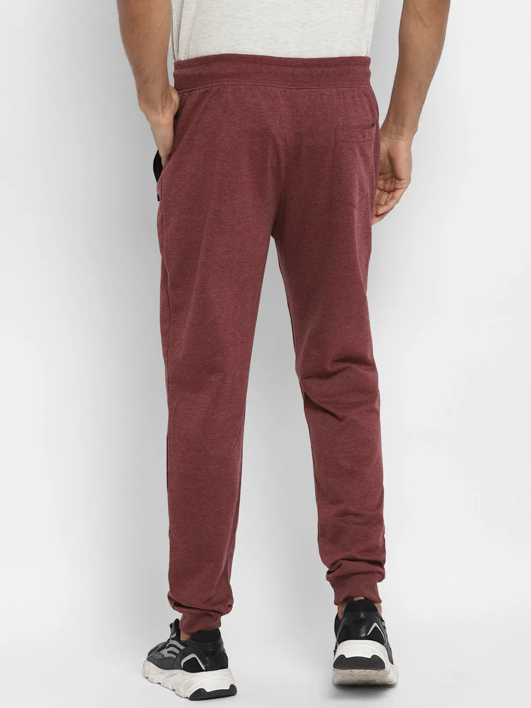 Maroon Melange Joggers