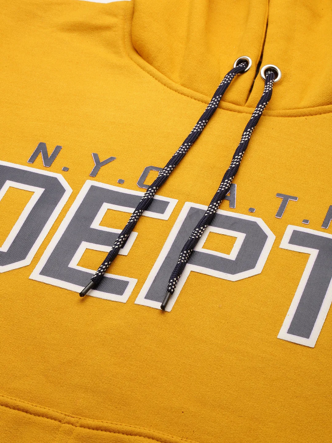Men Yellow Solid Sweatshirt