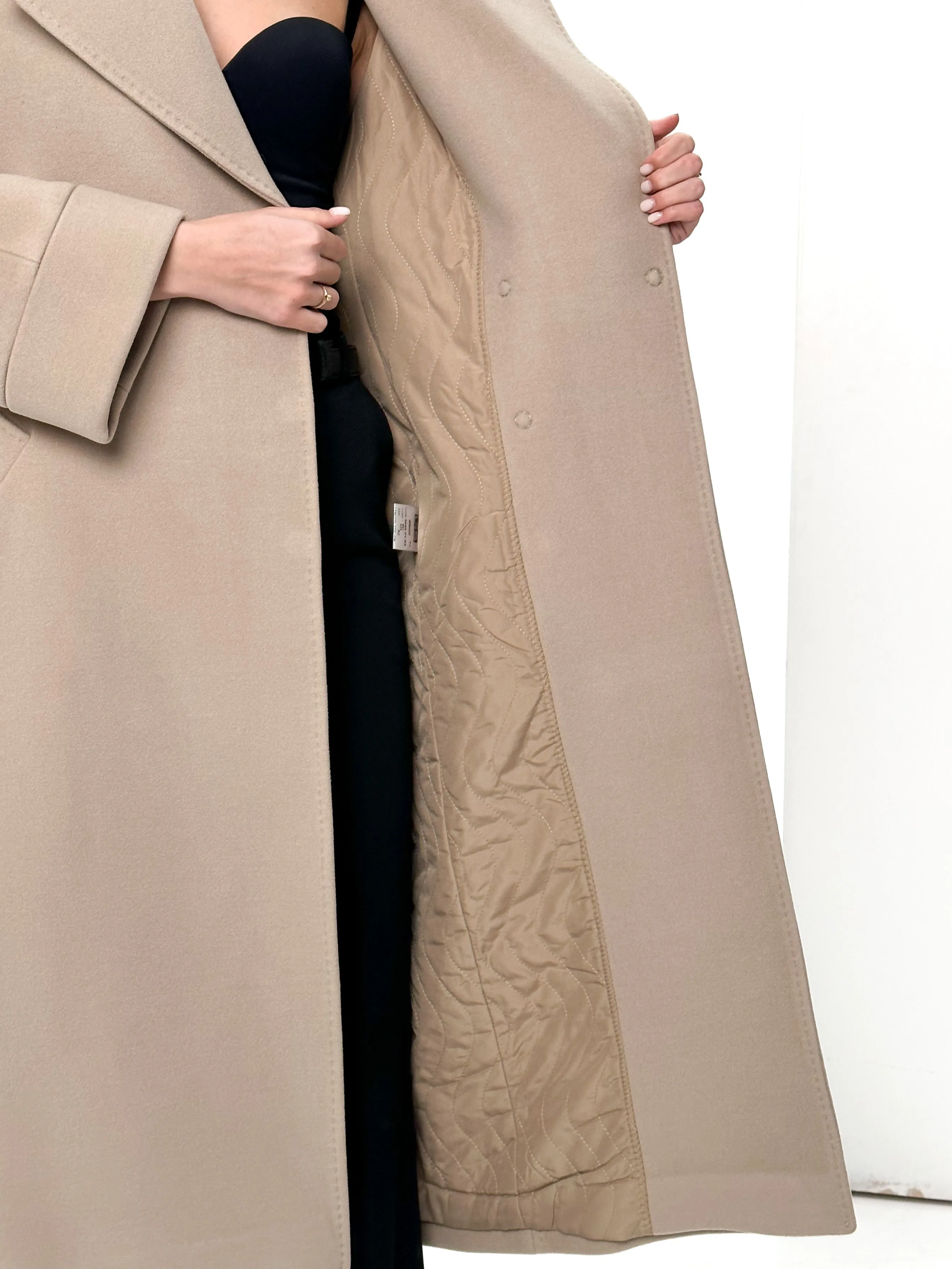 Monique Tailored Cashmere Wool Blend Coat