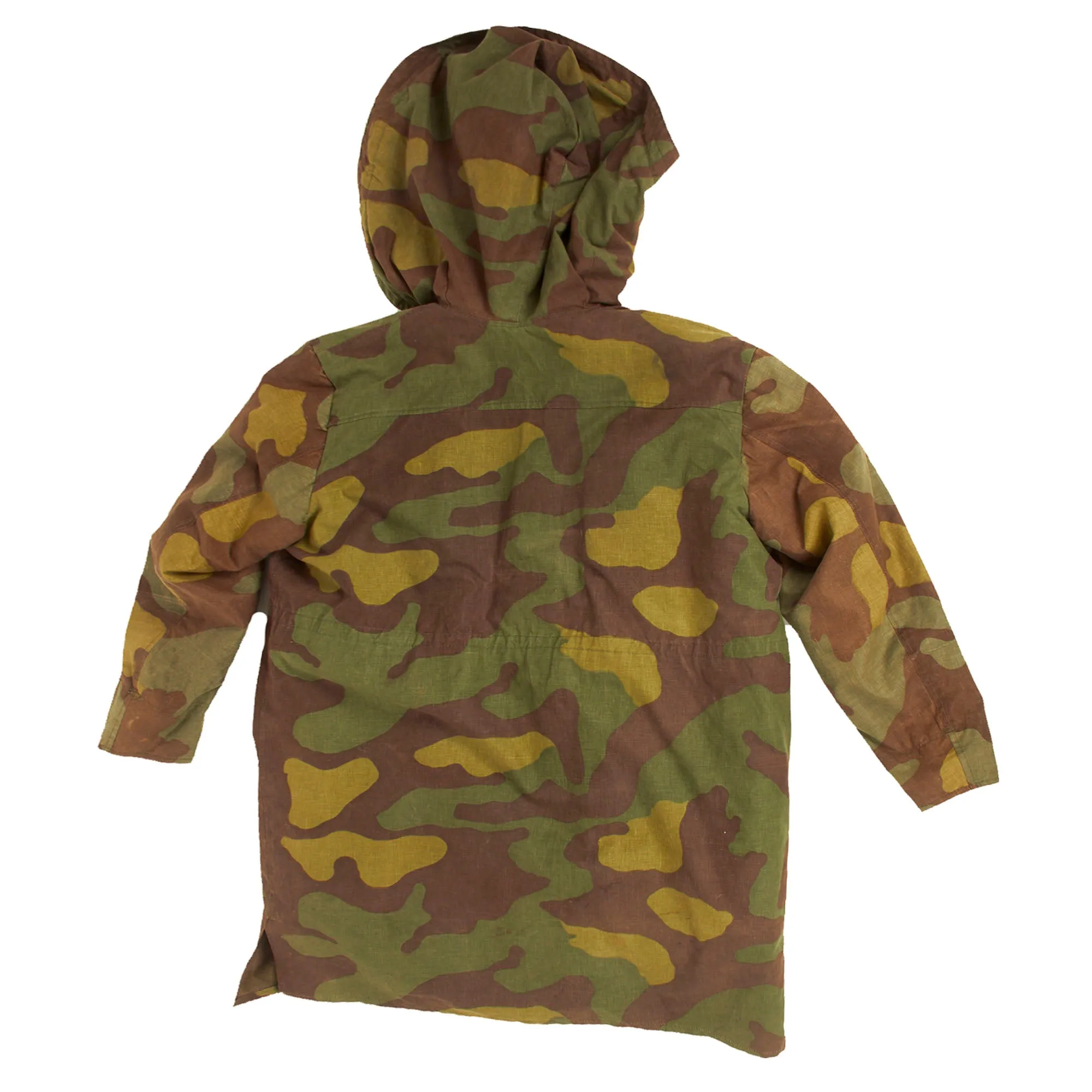 Original German WWII SS Italian Camouflage M1943 "Kharkov" Winter Uniform Parka - Rabbit Fur Lined