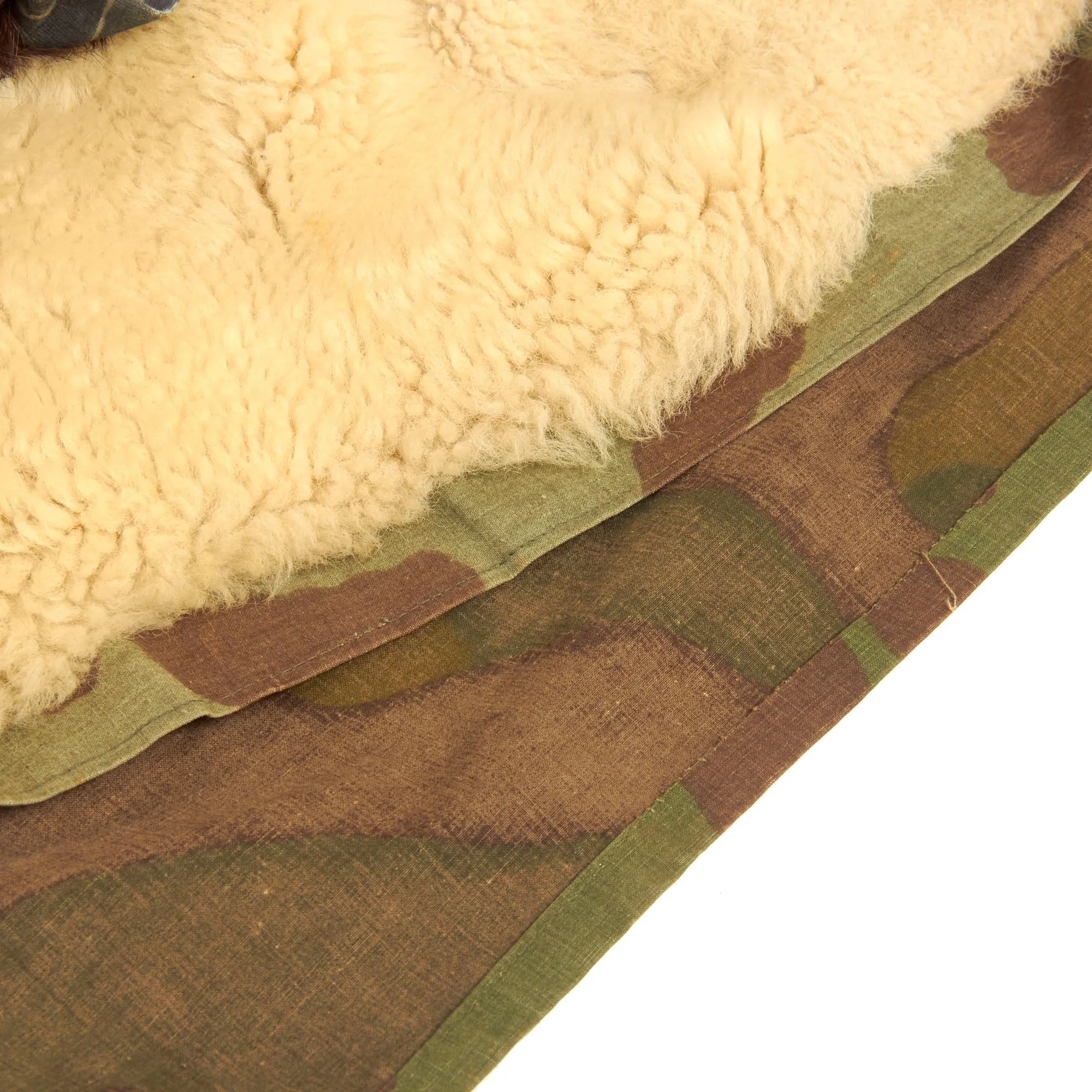 Original German WWII SS Italian Camouflage M1943 "Kharkov" Winter Uniform Parka - Rabbit Fur Lined