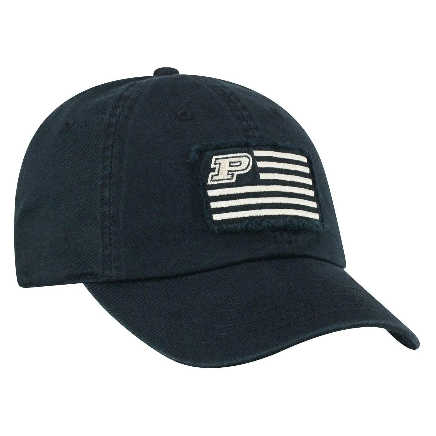 Purdue Boilermakers TOW Black "Flag 4" Crew Adj. Relax Hat Cap