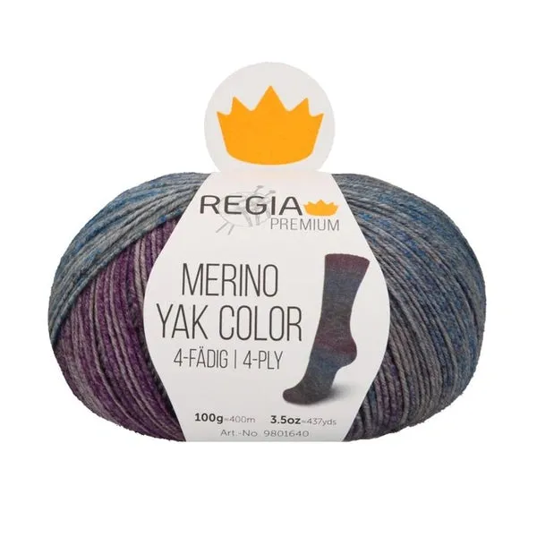 REGIA Premium Sock Yarn: MERINO YAK COLOR