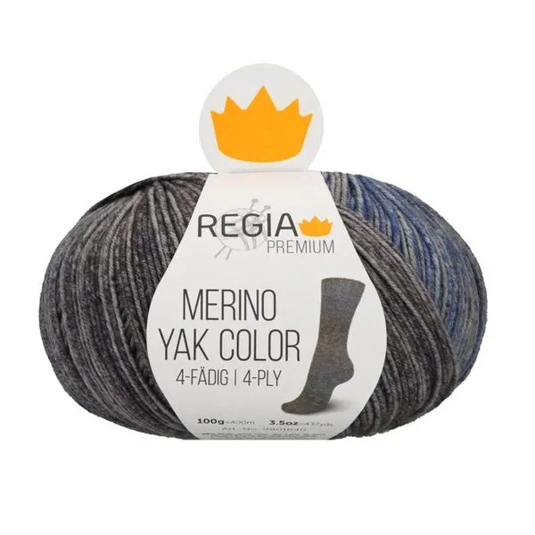 REGIA Premium Sock Yarn: MERINO YAK COLOR