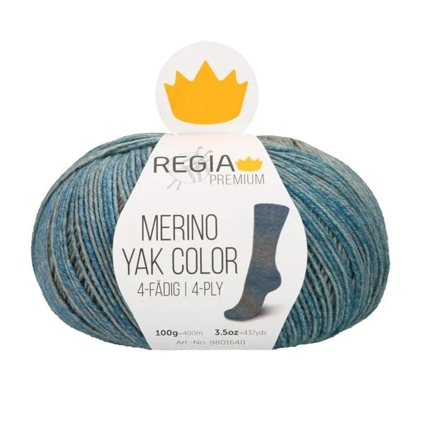 REGIA Premium Sock Yarn: MERINO YAK COLOR