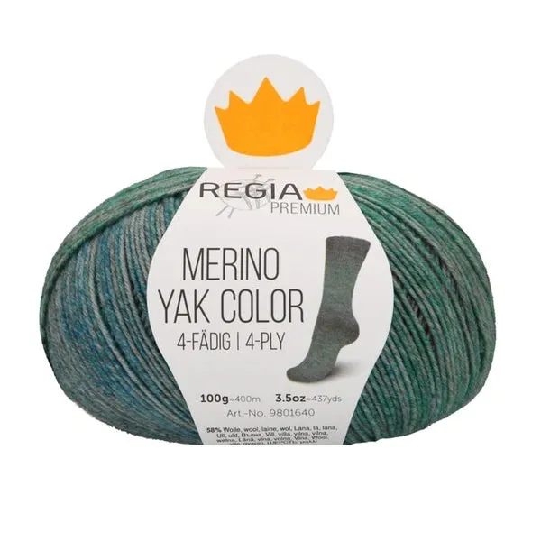 REGIA Premium Sock Yarn: MERINO YAK COLOR